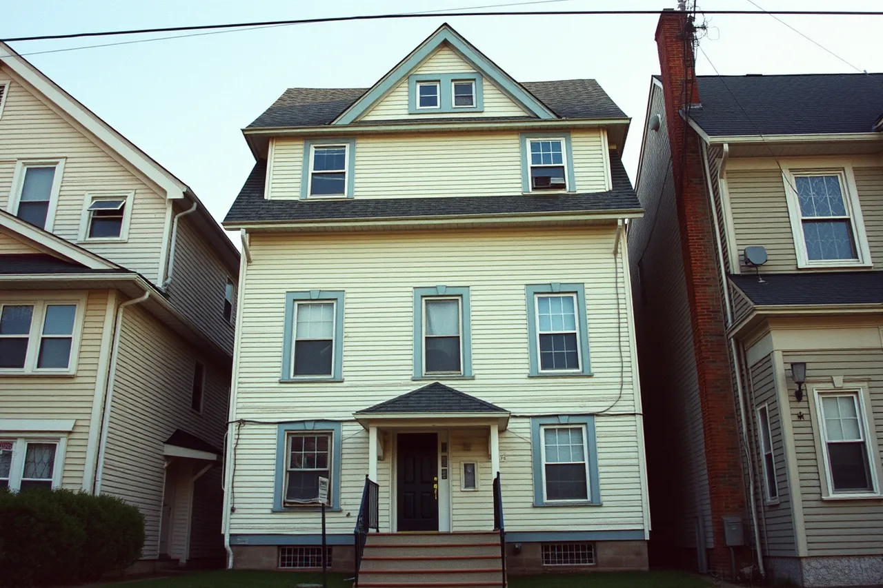 Steep three-story house with tight access between buildings (Which markets suit a gutter service business)