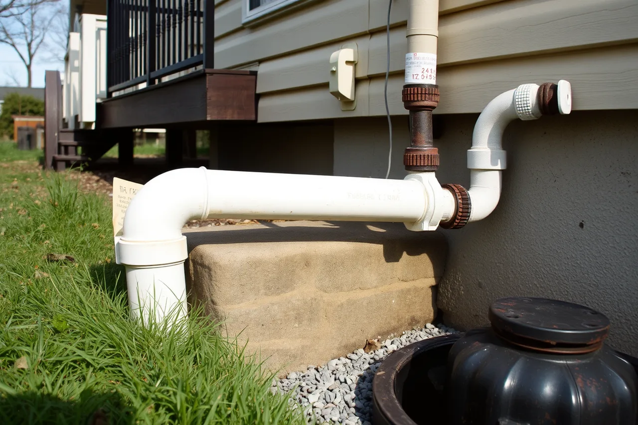 Disconnected downspout emptying into a rain barrel beside a house (3 stormwater fees Canadian cities charge and how they affect gutters)