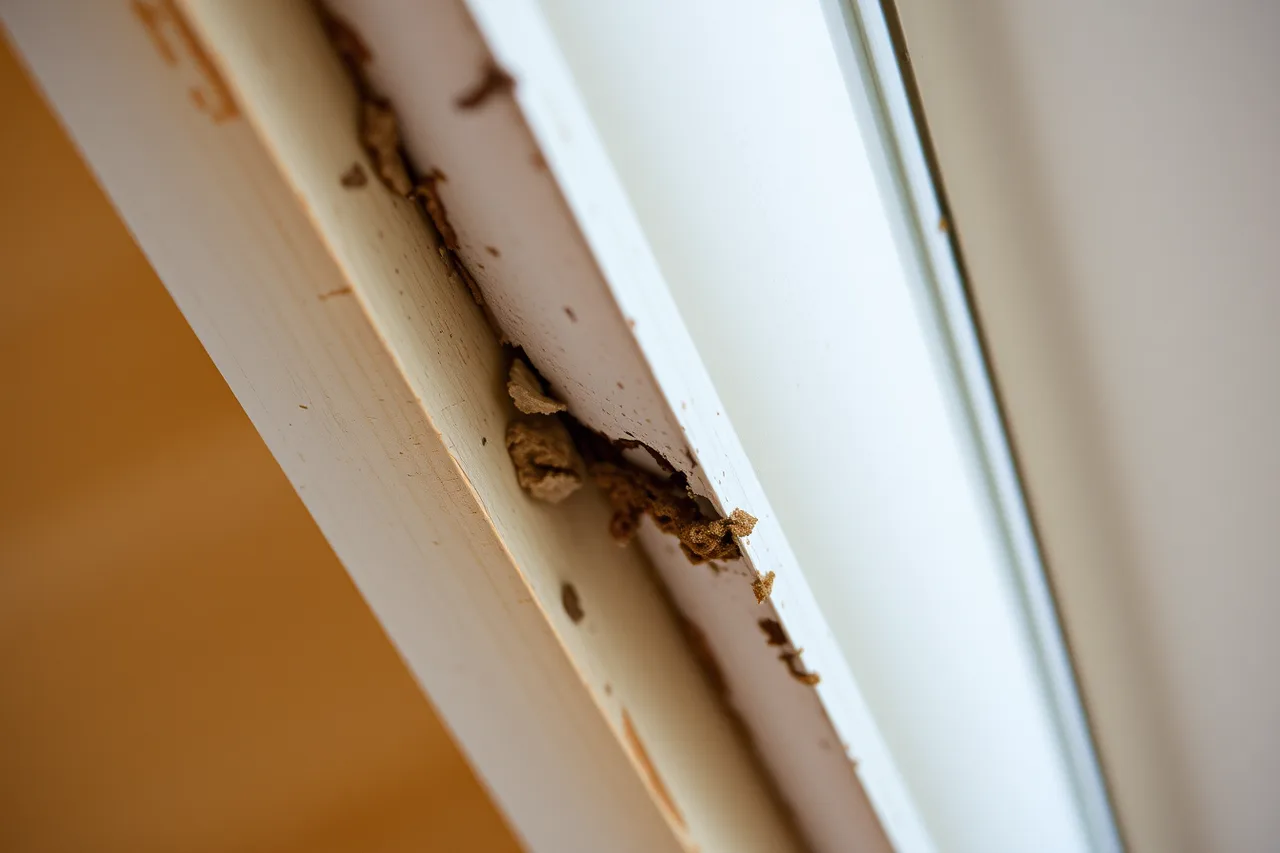 Fascia at worst point showing rot and pulled hanger before work (Gutter service quality under review: the good, the weak and the verdict)