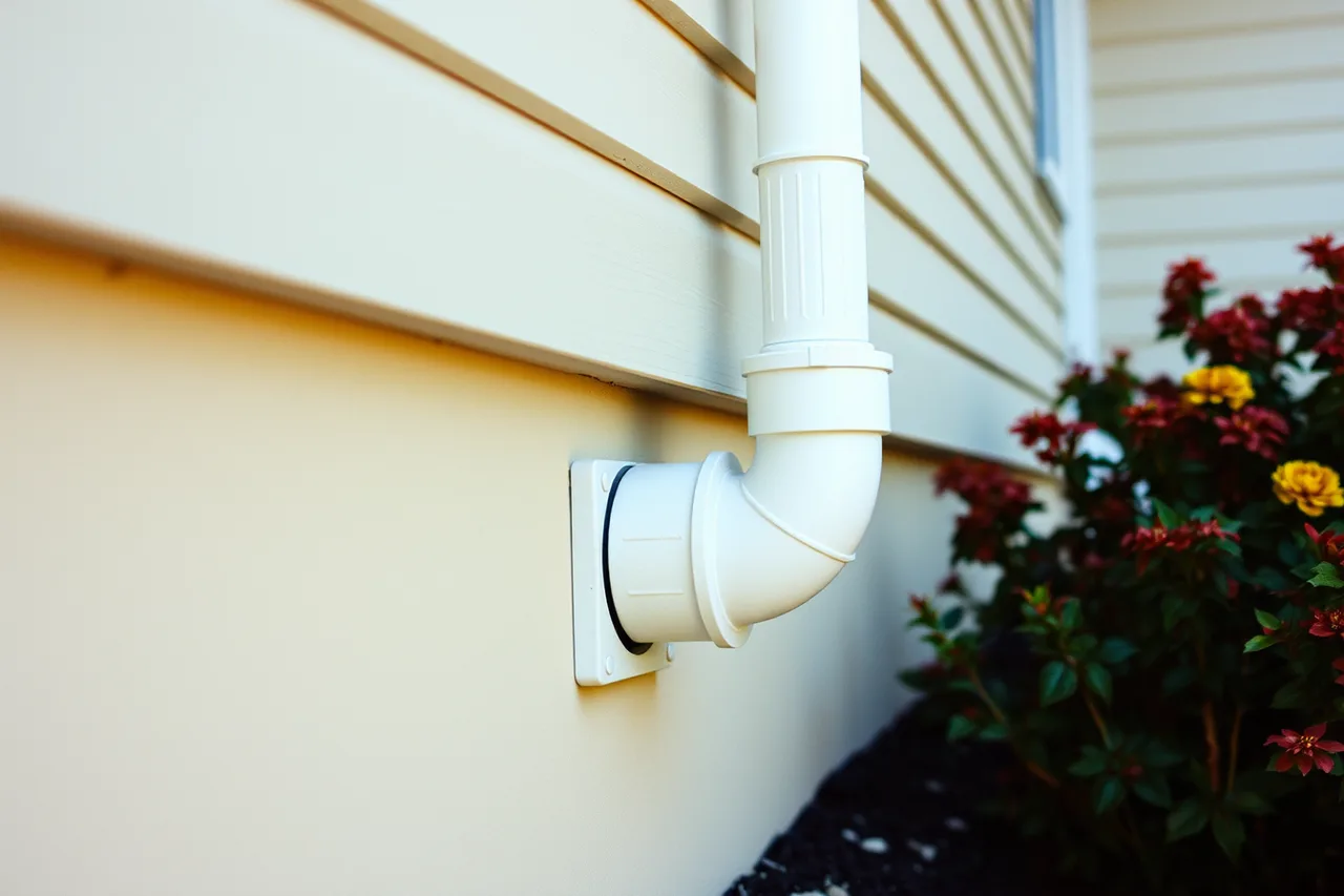 Downspout ending in a designed stormwater discharge point at a house (Gutter service market trends worth planning around in 2027)